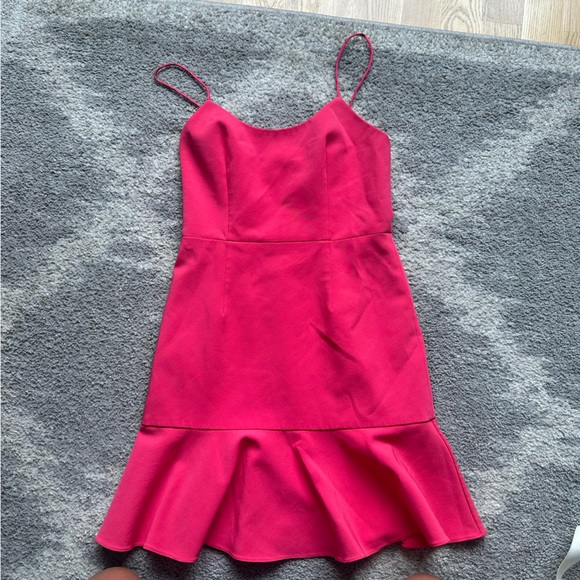 ALICE + OLIVIA
Andalasia Sleeveless Flounce-Hem Mini Dress - Picture 3 of 5